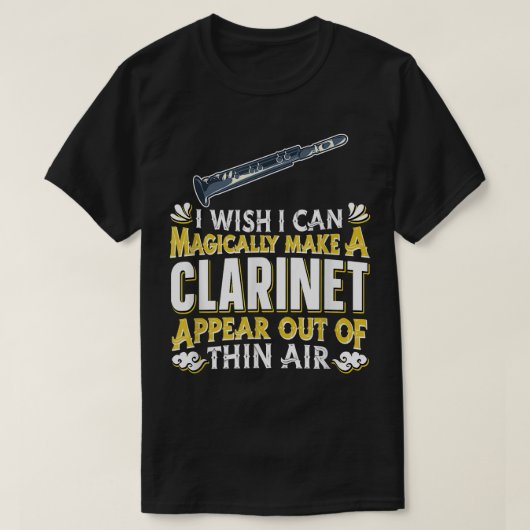 Clarinet Player - Magische Woodwind Instrumen T-shirt (Design voorkant)