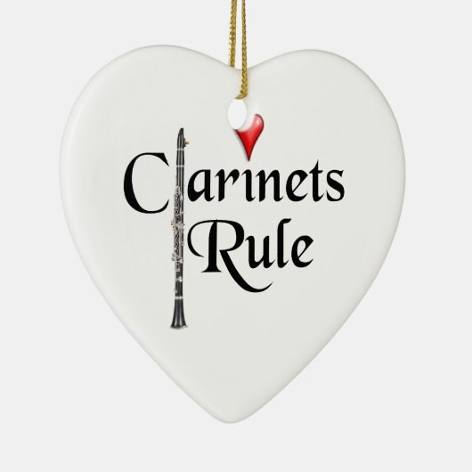 Clarinet player musician Ornament ANY COLOR (Rechts)