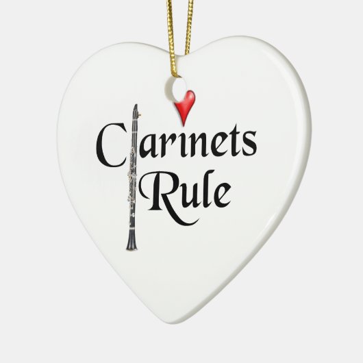 Clarinet player musician Ornament ANY COLOR (Links)