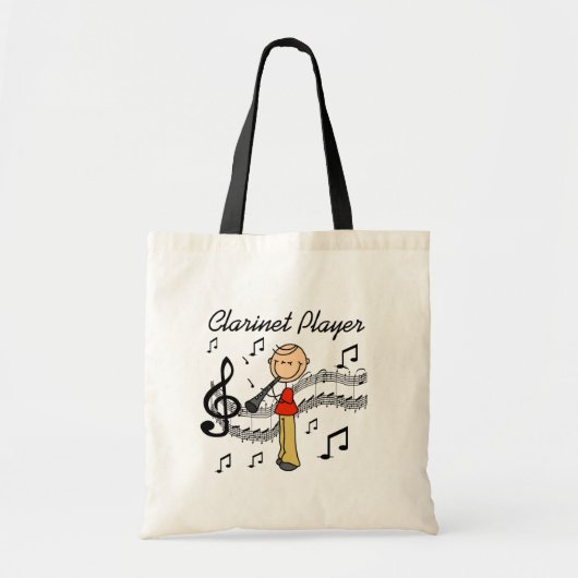 Clarinet Player-tas Tote Bag (Voorkant)