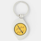 Clarinet, populair design, sleutelhanger (Voorkant)