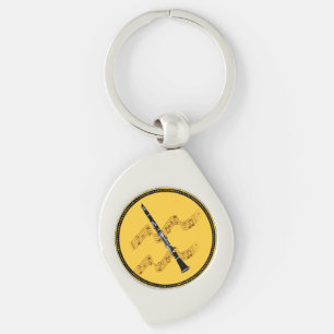 Clarinet, populair design, sleutelhanger