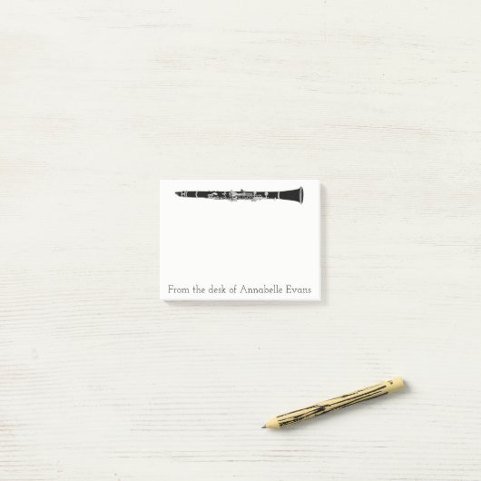 Clarinet Post-it® Notes (Op bureau)