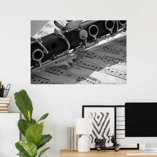 Clarinet Poster (Thuiskantoor)