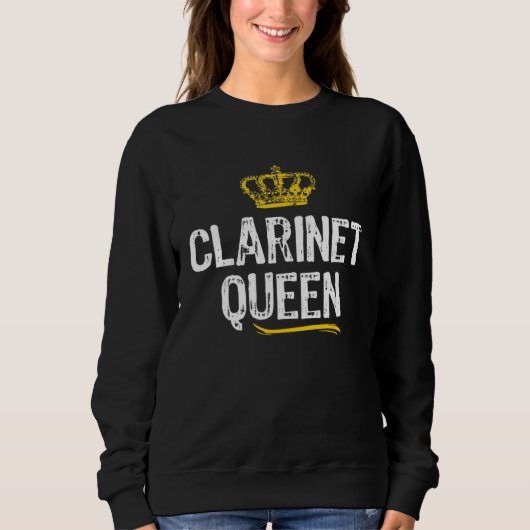 Clarinet Queen Women Girls Player  Cool Clarinetis Trui (Voorkant)