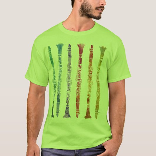 Clarinet Rainbow T-shirt (Voorkant)