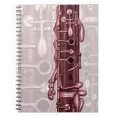 Clarinet Red Music Notitieboek (Voorkant)