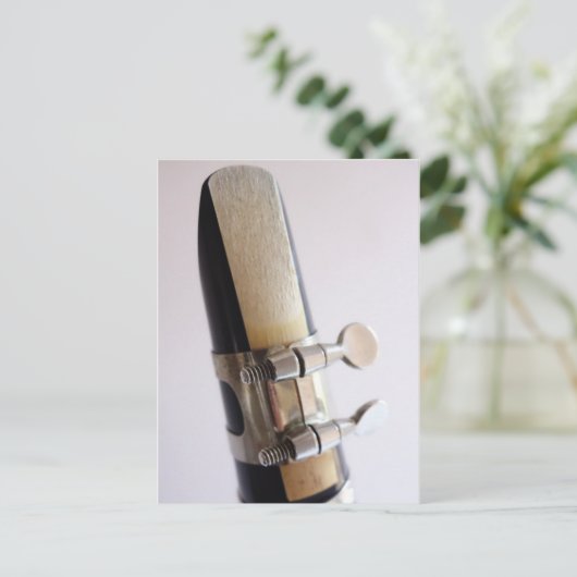 Clarinet Reed Briefkaart (Staand voorkant)