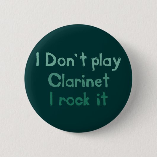 Clarinet Rock It Button (Voorkant)