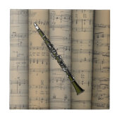 Clarinet ~ Rollend vel Music Background ~ Muziek Tegeltje (Voorkant)