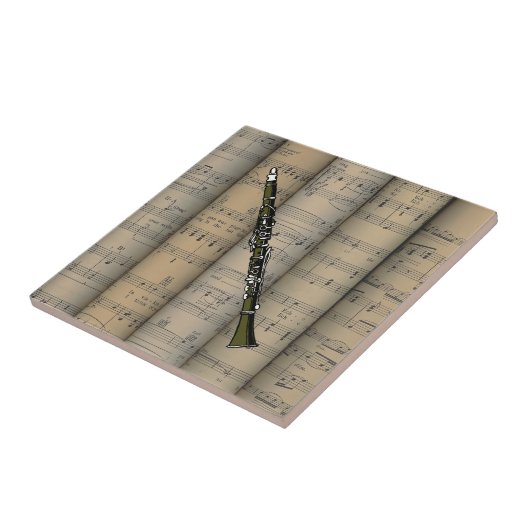 Clarinet ~ Rollend vel Music Background ~ Muziek Tegeltje (Zijkant)