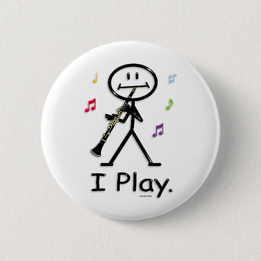Clarinet Ronde Button 5,7 Cm (Voorkant)