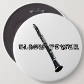 Clarinet Ronde Button 6,0 Cm (Voorkant /achterkant)