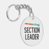 Clarinet Section Leader Marching Band Sleutelhanger (Voorkant Links)