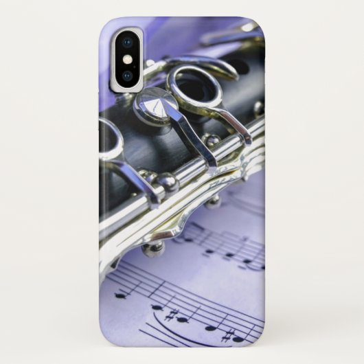 Clarinet Sheet Music Band Orchestra Case-Mate iPhone Case (Achterkant)