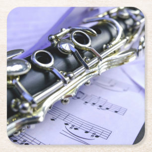 Clarinet Sheet Music Band Orchestra Kartonnen Onderzetters