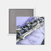 Clarinet Sheet Music Band Orchestra Magneet (Voorkant / Achterkant)