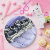 Clarinet Sheet Music Band Orchestra Papieren Bordje (Feest)