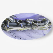 Clarinet Sheet Music Band Orchestra Papieren Bordje (Gekanteld)