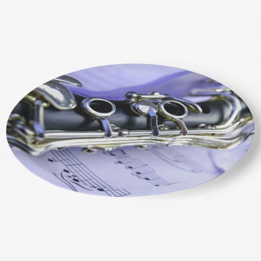 Clarinet Sheet Music Band Orchestra Papieren Bordje (Gekanteld)