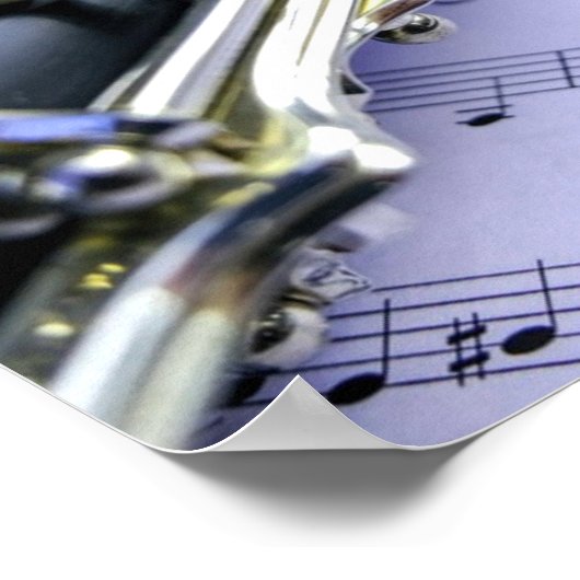 Clarinet Sheet Music Band Orchestra Poster (Hoek)