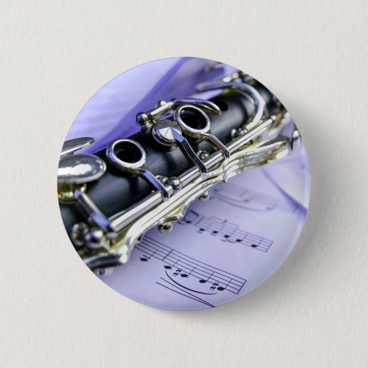 Clarinet Sheet Music Band Orchestra Ronde Button 5,7 Cm (Voorkant)