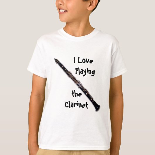 Clarinet Shirt - Ik hou ervan Clarinet te spelen (Voorkant)