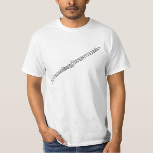 Clarinet Shirt klaar voor uw eigen woorden