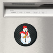Clarinet Snowman Magneet (Insitu (Vaatwasser))