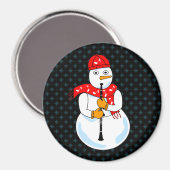 Clarinet Snowman Magneet (Voorkant / Achterkant)