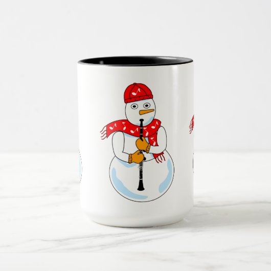 Clarinet Snowman Mok (Midden)
