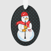 Clarinet Snowman Ornament (achterkant)