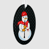 Clarinet Snowman Ornament (voorkant)