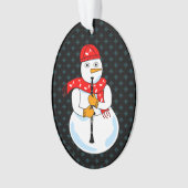 Clarinet Snowman Ornament (voorkant)
