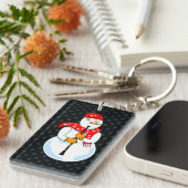 Clarinet Snowman Sleutelhanger (Voorkant Rechts)