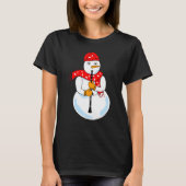 Clarinet Snowman T-shirt (Voorkant)