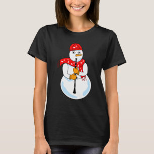 Clarinet Snowman T-shirt
