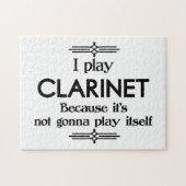 Clarinet - Speel zelf Funny Deco Music Legpuzzel (Horizontaal)