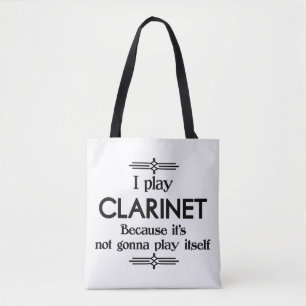 Clarinet - Speel zelf Funny Deco Music Tote Bag