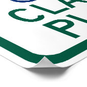 Clarinet-spelers parkeren poster (Hoek)