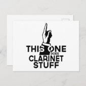 Clarinet Stuff - Funny Clarinet Music Briefkaart (Voorkant / Achterkant)