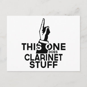 Clarinet Stuff - Funny Clarinet Music Briefkaart
