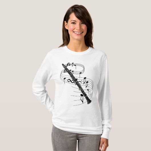 Clarinet T-shirt (Voorkant volledig)