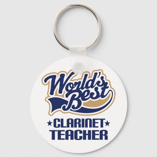 Clarinet Teacher Gift Sleutelhanger (Voorkant)