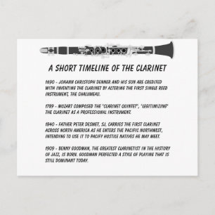 Clarinet-tijdlijn Briefkaart