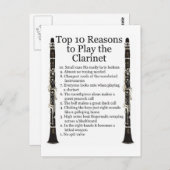 Clarinet Top 10 Briefkaart (Voorkant / Achterkant)