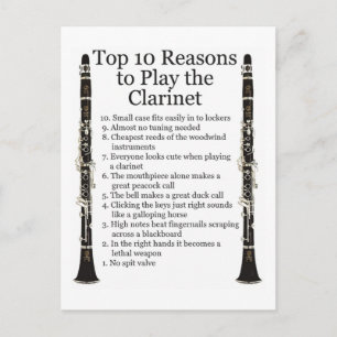 Clarinet Top 10 Briefkaart