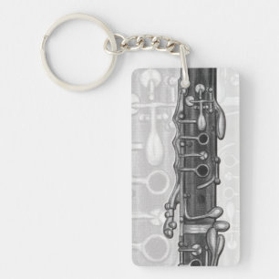 Clarinet Upper Joint Personalized Music Sleutelhan Sleutelhanger