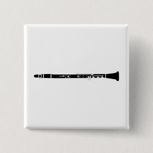 Clarinet Vierkante Button 5,1 Cm