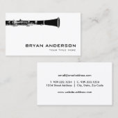 Clarinet Visitekaartje (Voorkant / Achterkant)